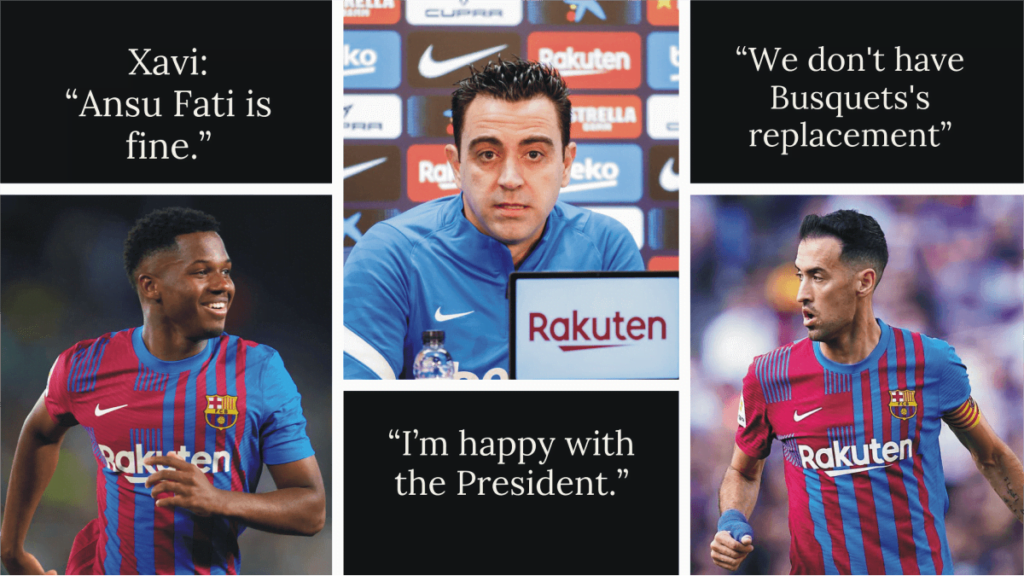 Xavi spoke to the press ahead of Barca vs Celta Vigo