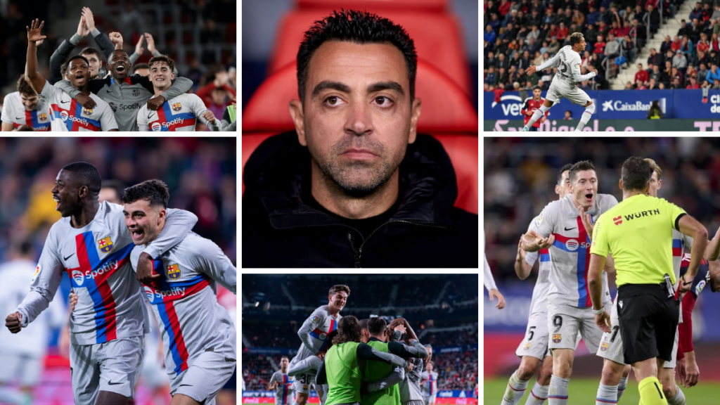 Xavi talks Red card, being League Leaders after the 2-1 win against Osasuna