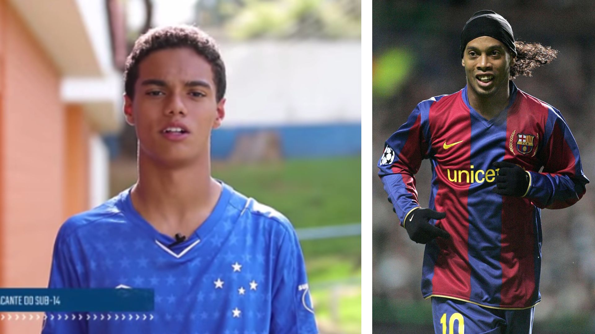 Ronaldinho's son Joao Mendes