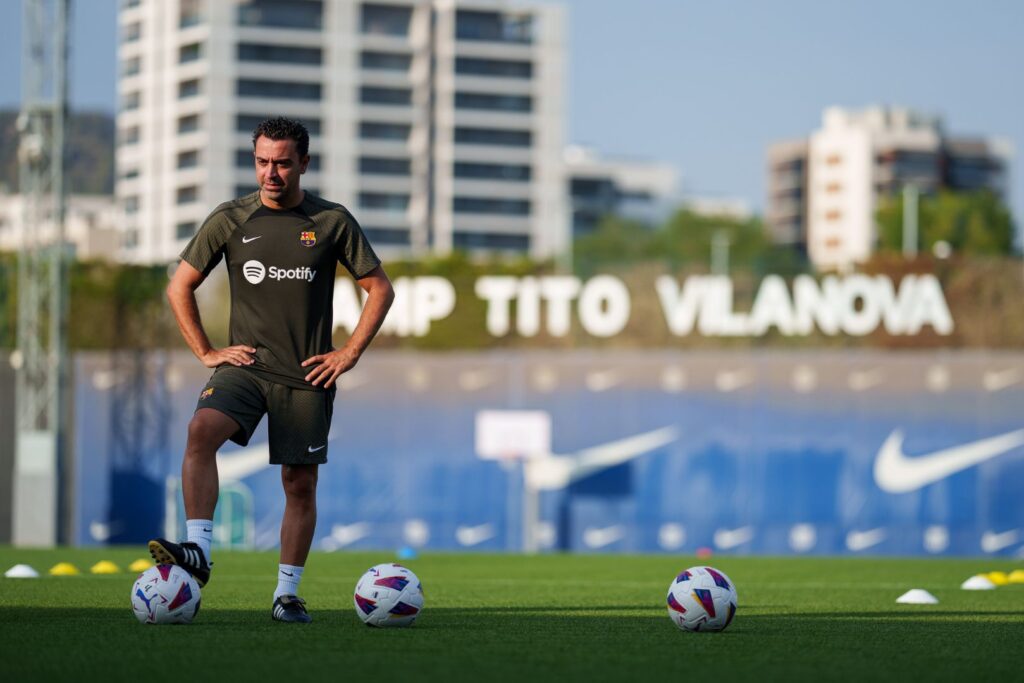 Barcelona head coach Xavi Hernandez