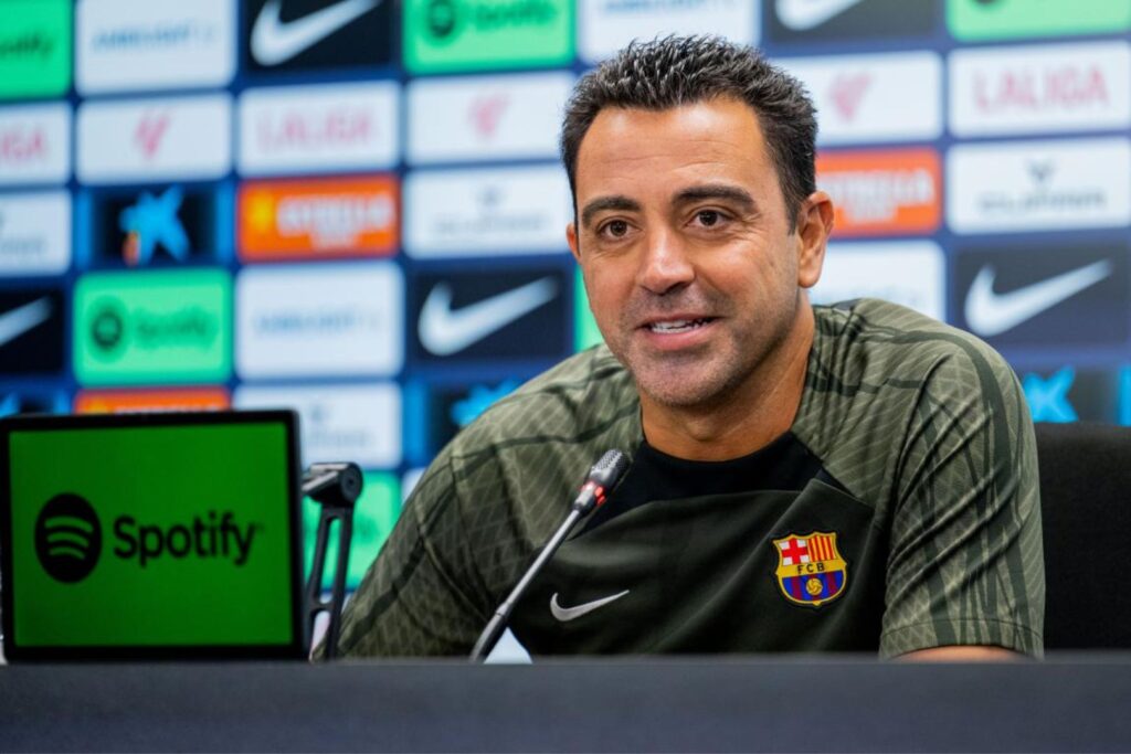 Barcelona head coach Xavi