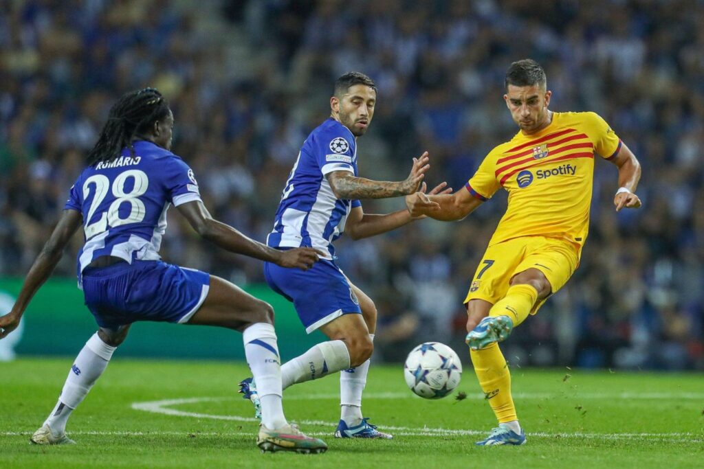 Porto's Alan Varela during the game against FC Barcelona