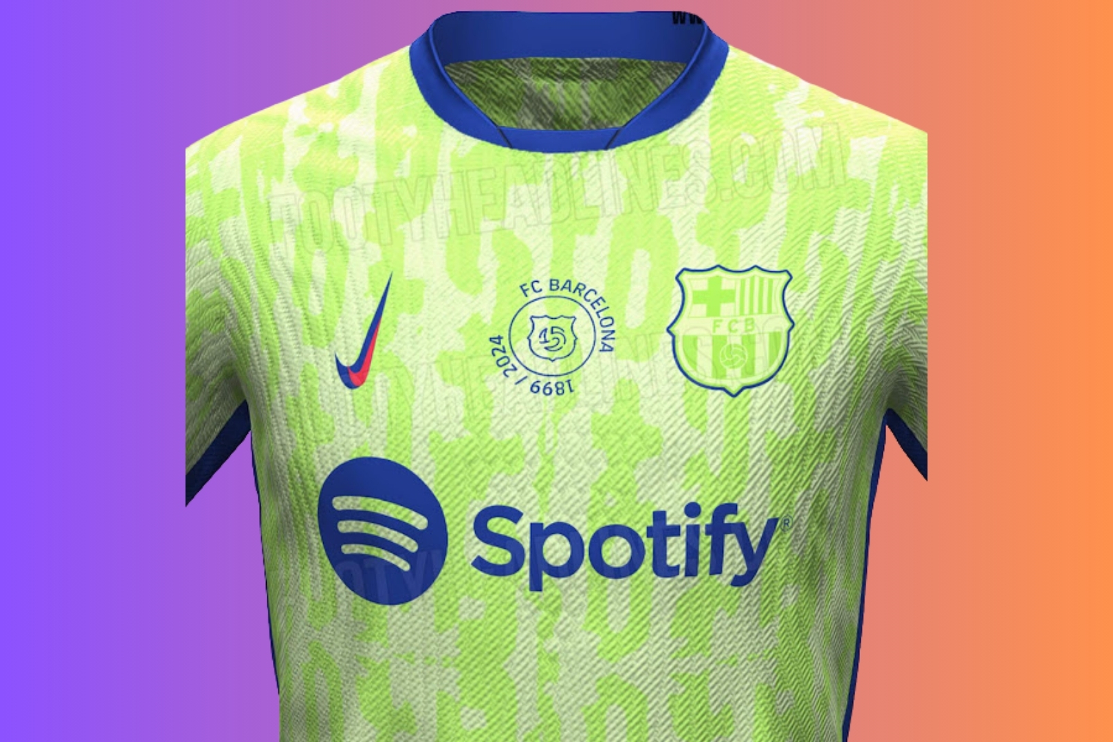 Leaked Barcelona third-kit for 2024/25 season