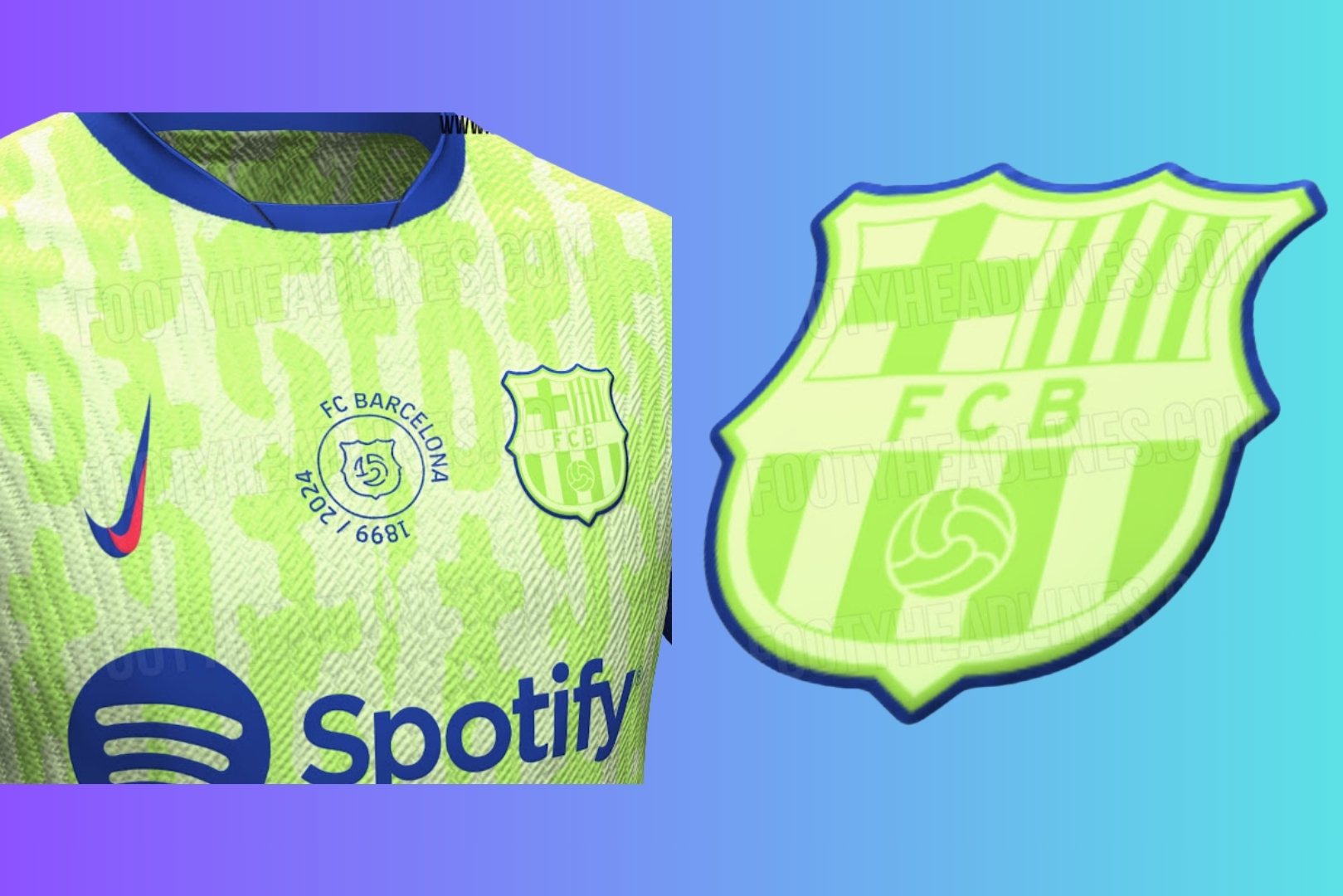 Leaked Barcelona third-kit for 2024/25 season