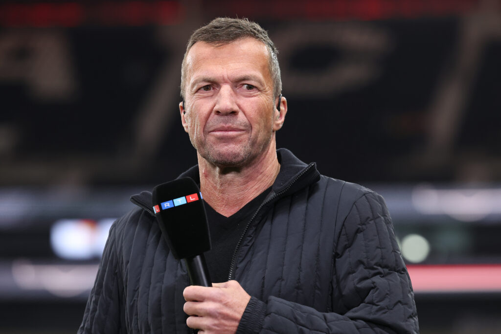 FRANKFURT AM MAIN, GERMANY - MARCH 26: TV expert Lothar Matthäus looks on after the international friendly match between Germany and Netherlands at Deutsche Bank Park on March 26, 2024 in Frankfurt am Main, Germany.