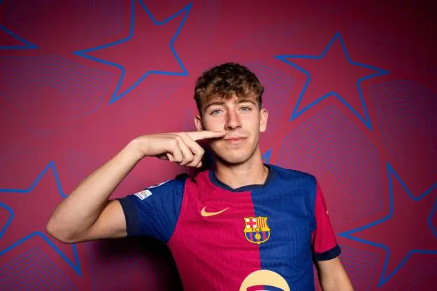 Barcelona quarry midfielder Pau Prim.