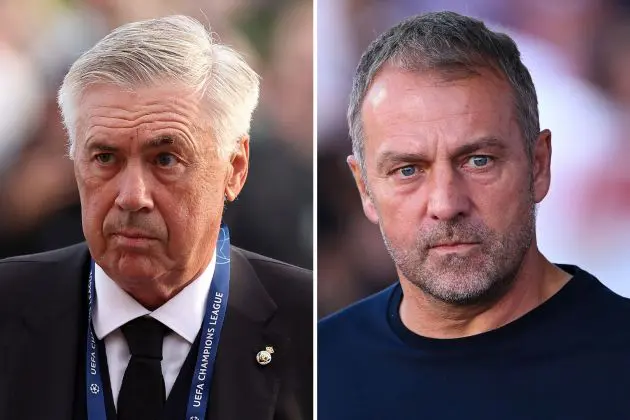 Carlo Ancelotti, Head Coach of Real Madrid | Hansi Flick, Head Coach of FC Barcelona.