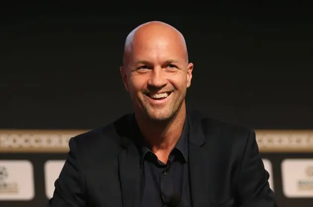 MANCHESTER, ENGLAND - SEPTEMBER 04: Jordi Cruyff smiles during day 1 of the Soccerex Global Convention at Manchester Central Convention Complex on September 4, 2017 in Manchester, England.