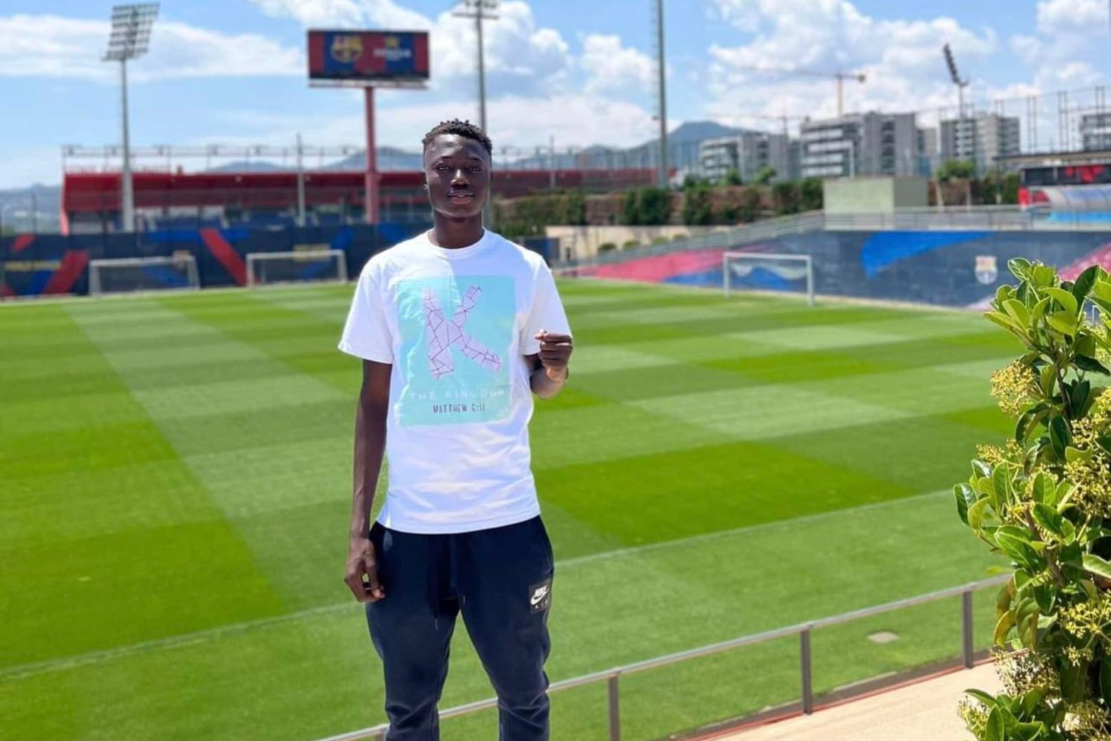 New Barcelona youth level signing Hafiz Gariba.