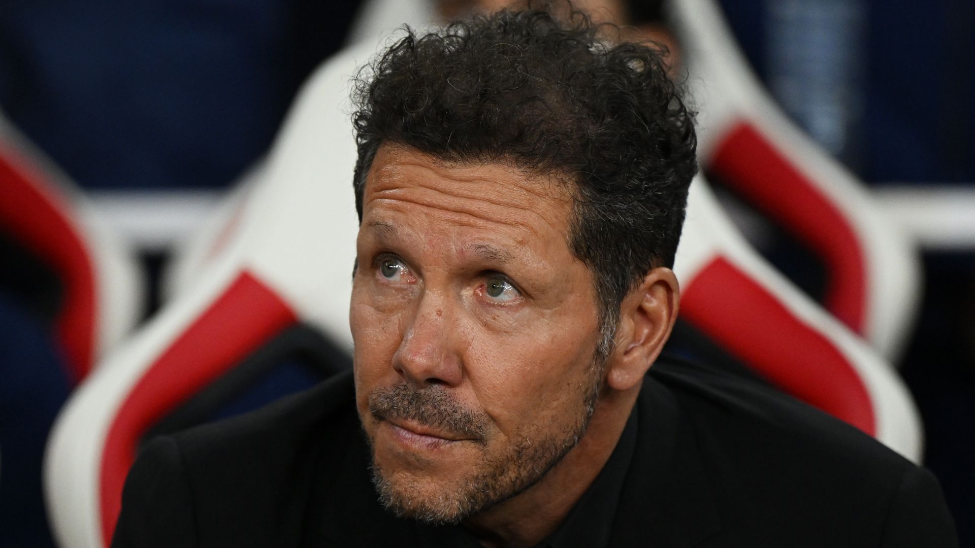 Diego Simeone, Head Coach of Atletico de Madrid, looks on prior to the UEFA Champions League 2025/26 Semi Final Second Leg match between Arsenal FC and Atletico de Madrid at Arsenal Stadium on May 05, 2026 in London, England.