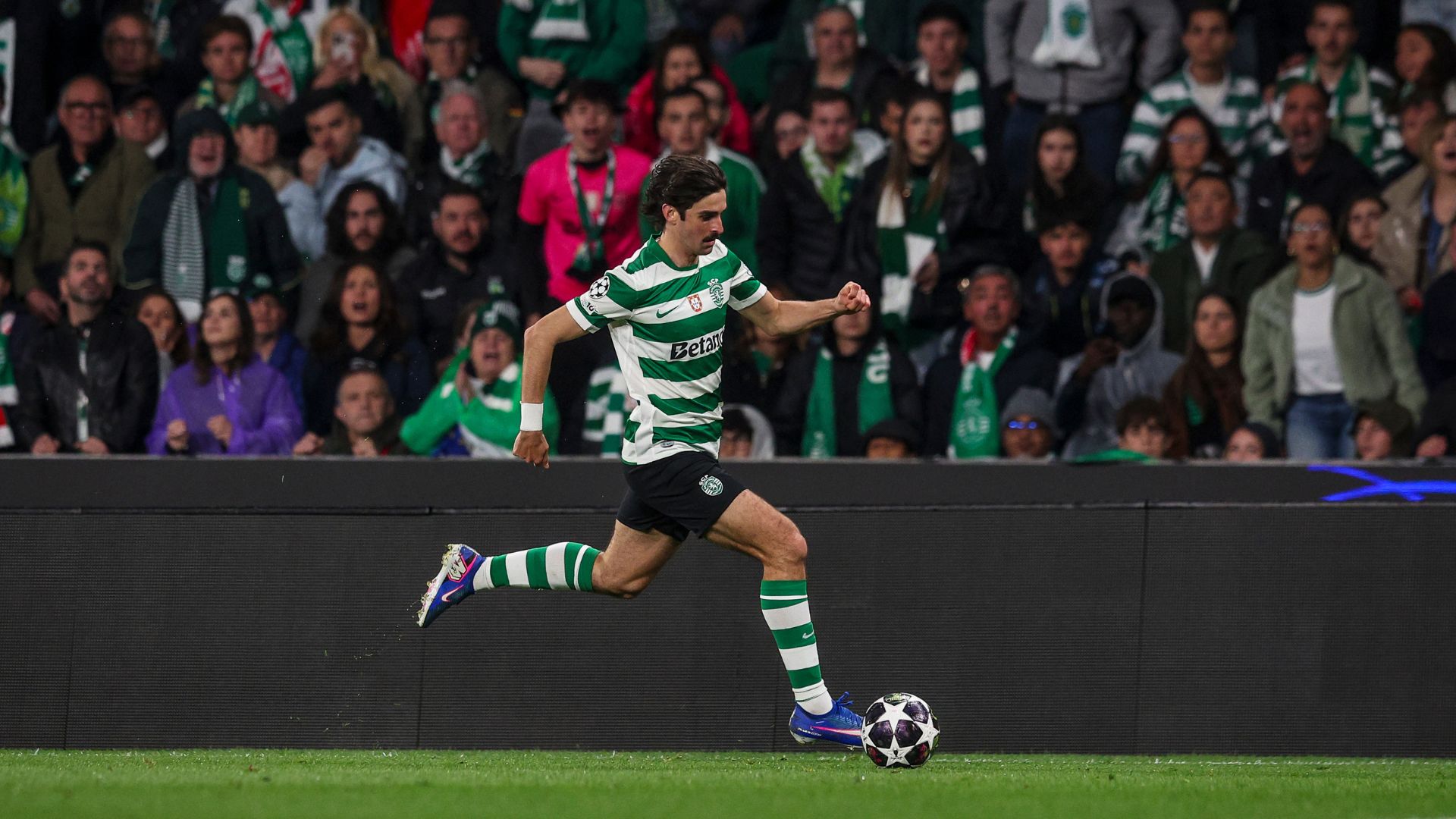 LISBON, PORTUGAL - APRIL 7: Francisco Trincao of Sporting CP during the UEFA Champions League 2025/26 Quarter-Final First Leg match between Sporting Clube de Portugal and Arsenal FC at Estadio Jose Alvalade on April 7, 2026 in Lisbon, Portugal.