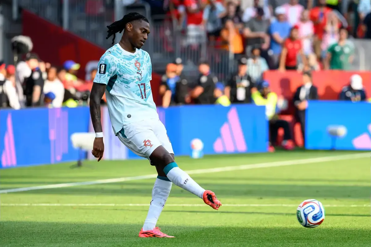 July 2, 2026, Toronto, Ontario, Canada: Toronto, Ontario, Canada – July 2, 2026: Portugal's RAFAEL LEAO (17) passes the ball during the FIFA World Cup 2026 Round of 32 match between Portugal and Croatia at Toronto Stadium.