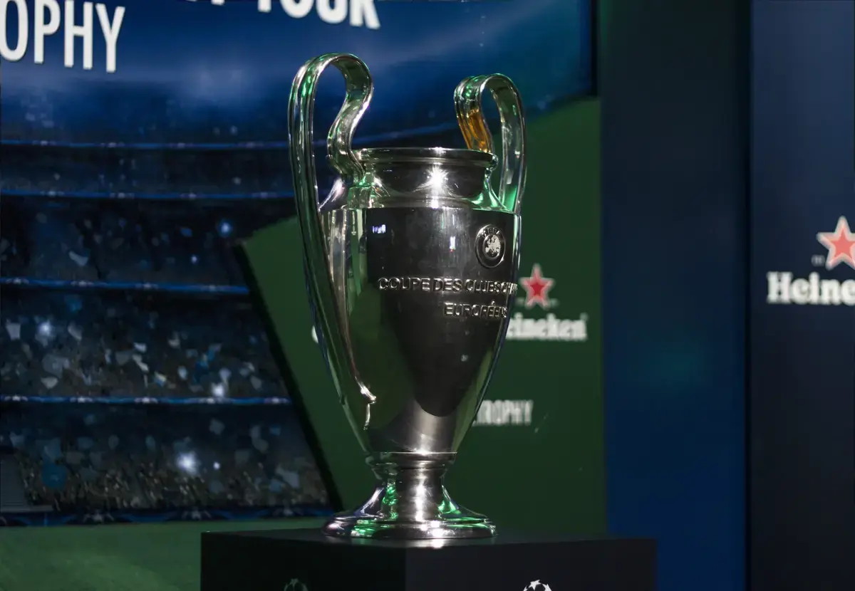 March 30, 2017 - Bogota, Colombia - UEFA Champions League Trophy.