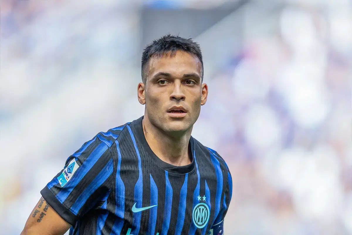 Lautaro Martinez of Inter seen during the SERIE A 2025/2026 match Inter and Hellas Verona at Stadio Giuseppe Meazza. Final score; Inter 1:1 Hellas Verona.