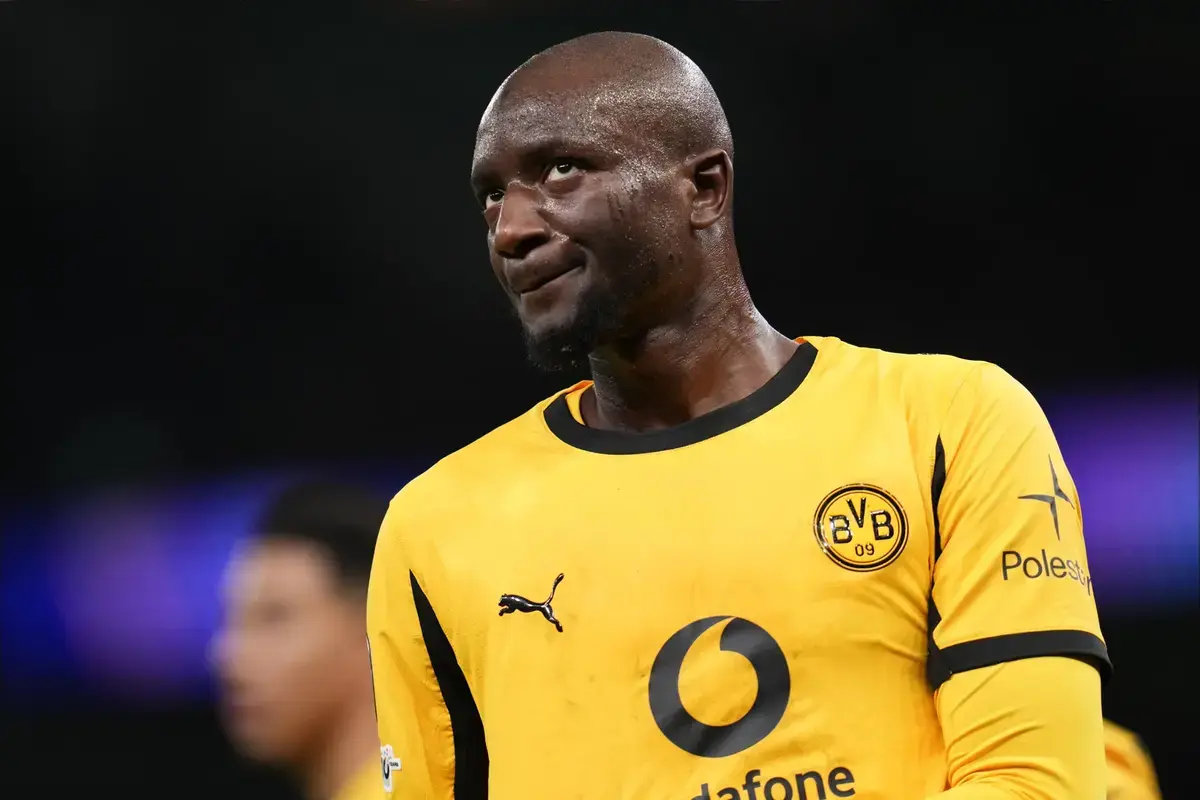 Serhou Guirassy of Borussia Dortmund during the UEFA Champions league Matchday 7 of 8 Tottenham Hotspur vs Borussia Dortmund at Tottenham Hotspur Stadium, London, United Kingdom, 20th January 2026.